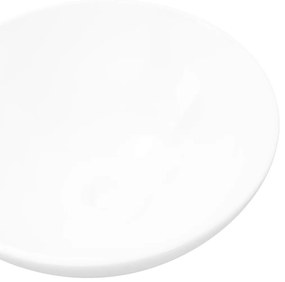 Νιπτήρας Μπάνιου Στρογγυλός Λευκός Κεραμικός - Λευκό