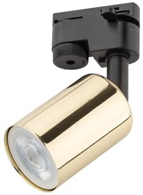 Σποτ Φωτιστικό Ράγας GU10 10W IP20 Μαύρο Χρυσό Tracer 4921 TK Lighting-4921-Μαύρο-Χρυσό 4921
