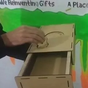 Σετ των 2 Intra απο ξύλο plywood 3mm-4mm πάχος – Ξύλινο κιβώτιο ταχυτήτων 45x50 cm INTRAVECTRY-MY554188