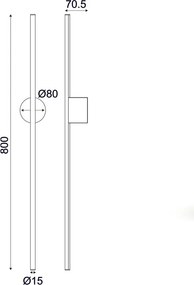 Απλίκα Τοίχου LED Aca Avenue ZM16LEDW80WH White