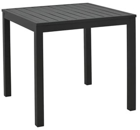 Τραπεζάκι Παραλίας Kliton Αλουμινίου σε Μαύρο 45x45x41εκ. 45x45x41 εκ.