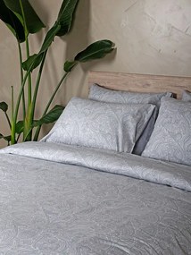 Σετ Σεντόνια Cotton Feelings 2040 Grey Μονό με λάστιχο(105x205+30)