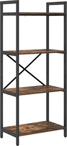 vidaXL Ράφι Βιβλίων Καπνιστό Δρύς 56 x 34 x 133,5 εκ