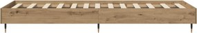 vidaXL Σκελετός Κρεβατιού Artisan Δρυς 80 x 200 cm Επεξεργασμένο Ξύλο