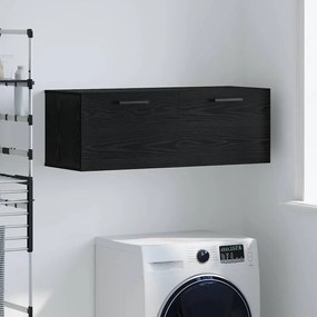 vidaXL Ντουλάπα Τοίχου Επιτοίχιο Μαύρη δρυς 100 x 36.5 x 35 cm