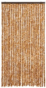 vidaXL Σήτα Εντόμων Ώχρα και Λευκό 100 x 230 εκ. από Σενίλ