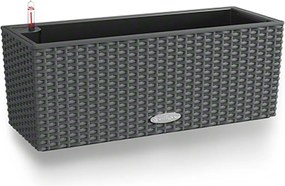 Βάζο Λουλουδιών Lechuza Μαύρο Γκρι πολυπροπυλένιο