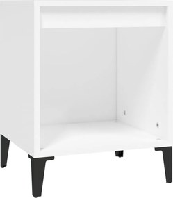vidaXL Κομοδίνο Λευκό 40 x 35 x 50 εκ.