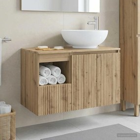 vidaXL Σετ Επίπλων Μπάνιου 2 τμχ. Artisan Δρυς Επεξεργασμένο Ξύλο