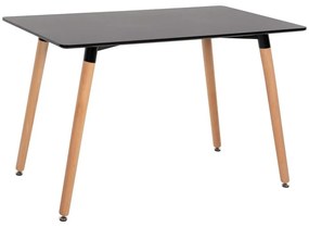 Τραπέζι Minimal HM8581.02 120x60x74cm Natural-Black Mdf