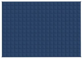 Κουβέρτα Βαρύτητας Μπλε 140 x 200 εκ. 10 κ. Υφασμάτινη - Μπλε