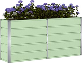 vidaXL Γλάστρα Πράσινο 160 x 40 x 75 εκ. Ατσάλι