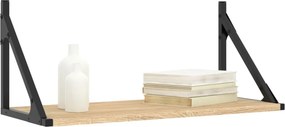 vidaXL Ράφια Τοίχου 2 τεμ. Sonoma Δρυς 60x25x25,5εκ Επεξεργασμένο Ξύλο