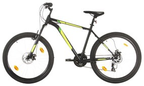 vidaXL Ποδήλατο Mountain 27,5'' Μαύρο με 21 Ταχύτητες 50 εκ.