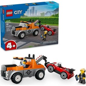 City Great Vehicles: Ρυμουλκό Και Σπορ Αυτοκίνητο (60435) 4 Ετών+ Multi Lego
