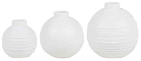 Βαζάκια Wonder Sphere (Σετ 3Τμχ) LBTRD0090299 Φ4-6x4,5-6cm White Raeder Πορσελάνη