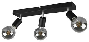 Φωτιστικό Οροφής - Σποτ Vannes R80183032 3xE27 40W 9x44x12cm Black Mat RL Lighting Μέταλλο