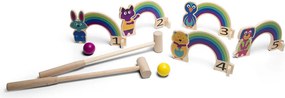 Ξύλινο Παιχνίδι Δραστηριότητας Bs Toys Rainbow Croquet