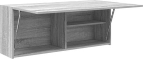 vidaXL Ντουλάπι τοίχου μπάνιου Γκρι Sonoma 100x25x40 cm