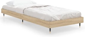 vidaXL Πλαίσιο Κρεβατιού Χωρ. Στρώμα Sonoma Δρυς 75x190εκ Επεξ. Ξύλο