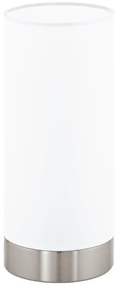 Φωτιστικό Επιτραπέζιο Pasteri 95118 White Eglo Μέταλλο,Ύφασμα