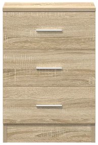 vidaXL Κομοδίνα 2 τεμ. Χρώμα Sonoma Δρυς 38x35x56 εκ. από Επεξ. Ξύλο