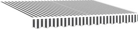 vidaXL Σκελετός Τέντας Γκρι και Λευκό 250 x 200 cm
