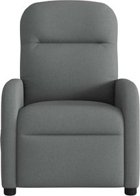 vidaXL Πολυθρόνα Ανακλινόμενη Σκούρο Γκρι Υφασμάτινη