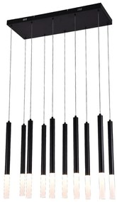 Φωτιστικό Οροφής 4066-10 Led 75x200cm 4000Lm 3000K 10x5W Black Inlight