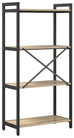 vidaXL Βιβλιοθήκη Sonoma Δρυς 60 x 30 x 118 εκ Επεξεργασμένο ξύλο