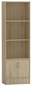 Βιβλιοθήκη Negan sonoma μελαμίνης 57x33x180εκ Υλικό: CLIPBOARD WITH MELAMINE 248-000018