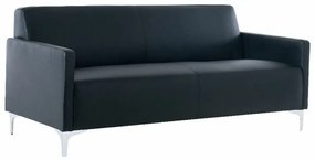 Καναπές κρεβάτι Mesa 183, Αριθμός θέσεων: 3, Άσπρο, Μαύρο, 72x164x71cm, Πόδια: Μέταλλο | Epipla1.gr
