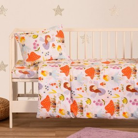 Σετ Σεντόνια Βαμβακερά Κούνιας 120x170εκ. Magic Peach Baby Line Melinen 20004398