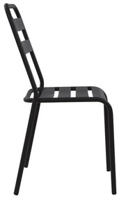 ΚΑΡΕΚΛΑ ΜΕΤΑΛΛΙΚΗ ΜΑΥΡΗ JASON HM5177.01 43x50x86cm - 0614687 - HM5177.01
