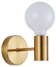 Απλίκα Φωτιστικό Τοίχου 1xE27 Adept Homelighting-77-8252-Χρυσό 77-8252