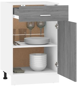 vidaXL Έπιπλο Με Συρτάρι Lyon Γκρι Sonoma 50x46x81,5 εκ. Επεξεργ. Ξύλο