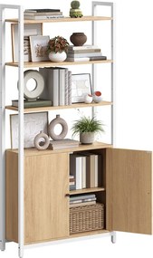 Ραφιέρα Δαπέδου 4 Θέσεων Με Ντουλάπι (60x24x159.5) Vasagle LLS133YA01