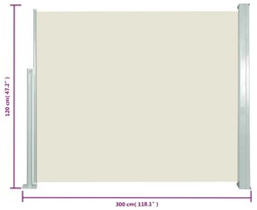 ΣΚΙΑΣΤΡΟ ΠΛΑΪΝΟ ΣΥΡΟΜΕΝΟ ΚΡΕΜ 120 X 300 ΕΚ. 45360