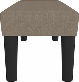 vidaXL Πάγκος Taupe 100x30x30 εκ. Υφασμάτινος
