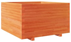vidaXL Ζαρντινιέρα Καφέ Κεριού 80x80x49,5 εκ. από Μασίφ Ξύλο Πεύκου