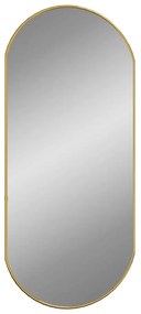 vidaXL Καθρέφτης Τοίχου Οβάλ Χρυσός 80x35 εκ.
