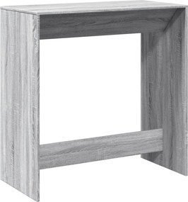 vidaXL Τραπέζι Μπαρ Γκρι Sonoma 102x50x103,5εκ. Επεξεργ. Ξύλο