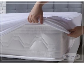 Κάλυμμα Στρώματος Αδιάβροχο Με Φούστα White DimCol King Size 180x230cm 100% Cotton