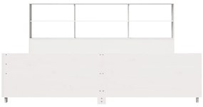 vidaXL Σκελετός Κρεβ. Χωρίς Στρώμα Λευκό 180x200 εκ Μασίφ Πεύκο