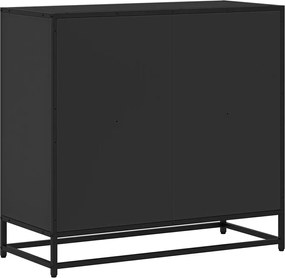 vidaXL Βιβλιοθήκη Μαύρη 80,5x35x76 εκ. από Επεξεργασμένο Ξύλο