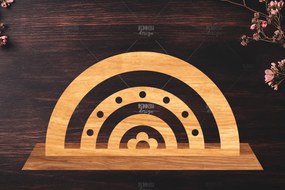 Σετ των 2 Intra απο ξύλο plywood 3mm-4mm πάχος – Διακόσμηση σπιτιού Rainbow Δίασταση  20x20 cm INTRAFABR-122463351