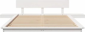 vidaXL Σκελετός Κρεβατιού Καφέ 140 x 190 cm ξύλο