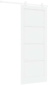 vidaXL Σετ Συρόμενης Πόρτας ORKDAL Λευκό 83 x 211 εκ.