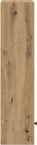 vidaXL Βιβλιοθήκη Αρτισιανή Δρυς 31x24x102 εκ. Επεξ. Ξύλο