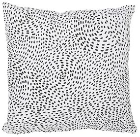 Μαξιλάρι Διακοσμητικό (Με Γέμιση) Dots 02.1064336 White-Black 45X45 Cotton-Polyester